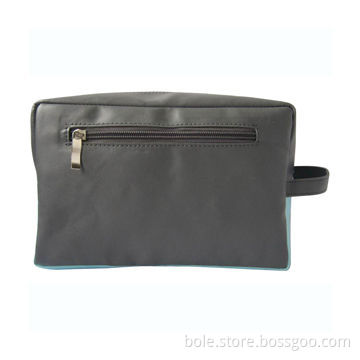 Men's Cosmetic Bags, Made of PU, Side Handle for Carrying, OEM Orders are Welcome